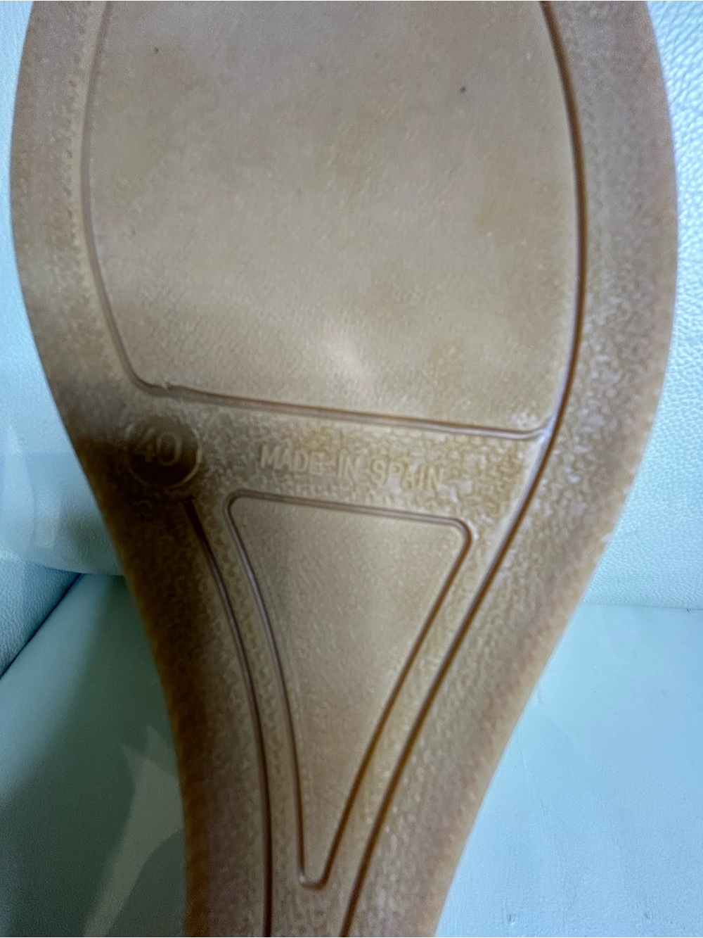 Women’s White Peep-Toe Espadrille Wedges with Slingback - Picture 7 of 7